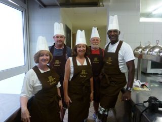 cooks at class gourmet bike tours